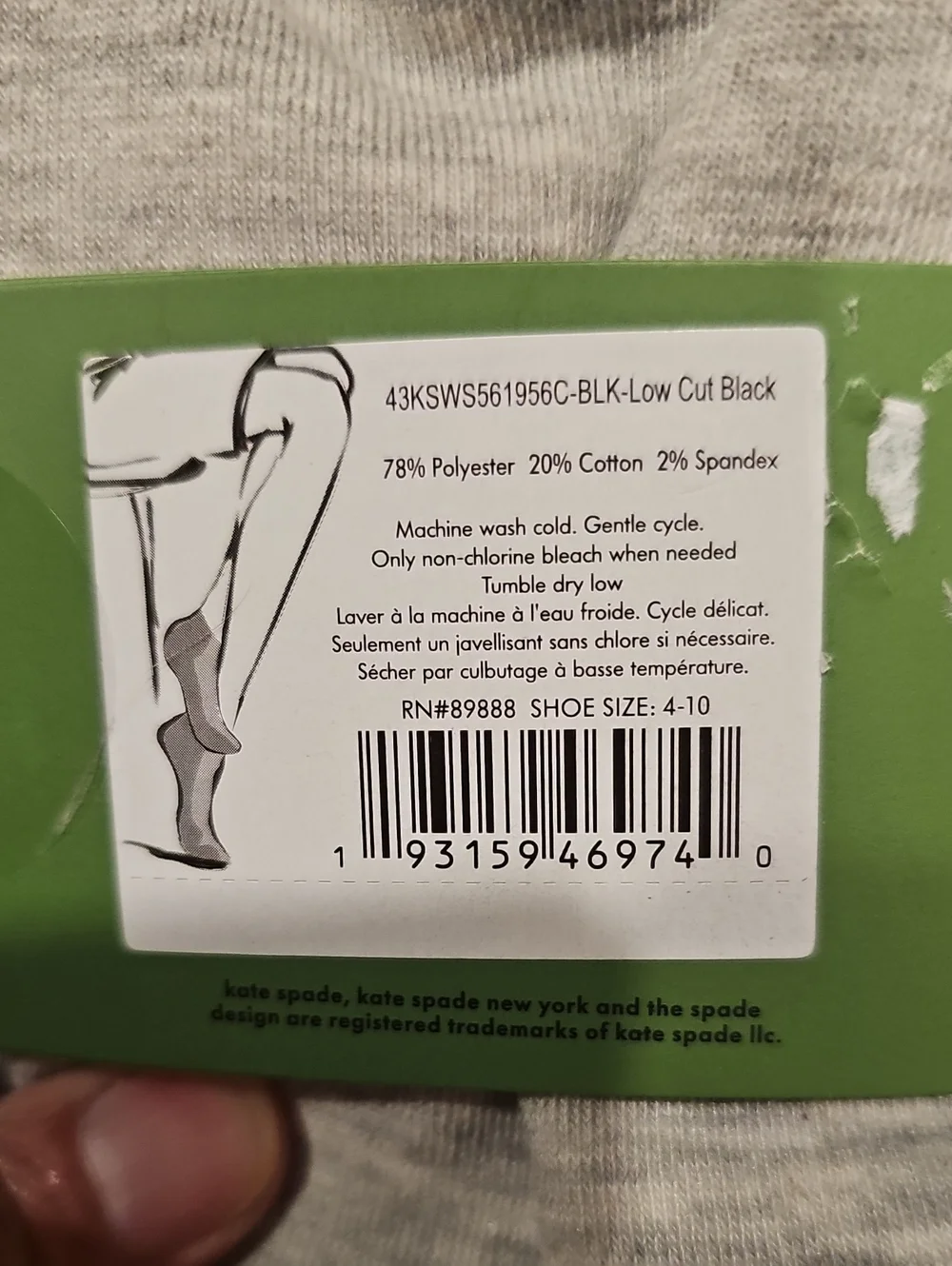 Kate Spade Low Cut Socks - 3 Pair